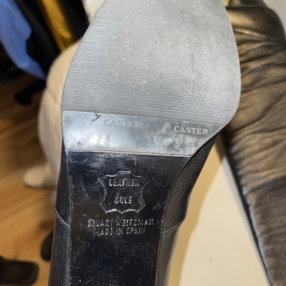 Stuart Weitzman Black Boots Size 8.5 M - Picture 6 of 9